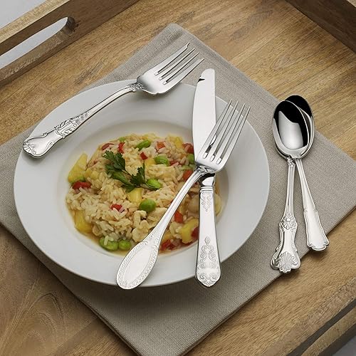 Miniatura 4 de Wallace Hotel juego de cubiertos, 20 unidades, Plateado