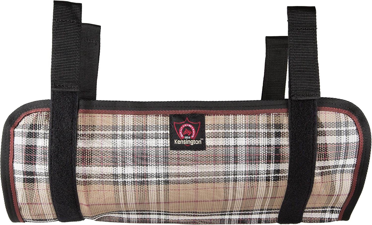 Kensington Belly Band For Horse Under Belly — Protects Under Belly When Attached to Traditional Cut Protective Sheet — Offers Maximum Protection Year Round — Deluxe Black Plaid