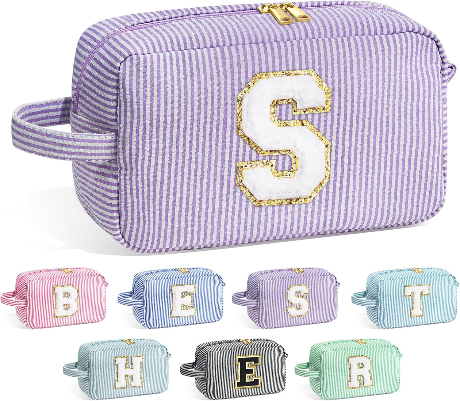 YOOLIFE Birthday Gifts – 21st 20th 30th 40th 50th 60th Birthday Gifts for Women, Happy Birthday Gifts, Personalized Birthday Gifts for Women, Monogram Initial Makeup Bag, Cosmetic Bag for Women S YOOLIFE Birthday Gifts – 21st 20th 30th 40th 50th 60th Birthday Gifts for Women, Happy Birthday Gifts, Personalized Birthday Gifts for Women, Monogram Initial Makeup Bag, Cosmetic Bag for Women S