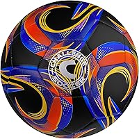 Vista 8 de American Challenge Kreis - Balón de fútbol – Tamaños 5, 4 y 3 – Balón de fútbol de entrenamiento para jóvenes y adultos para práctica