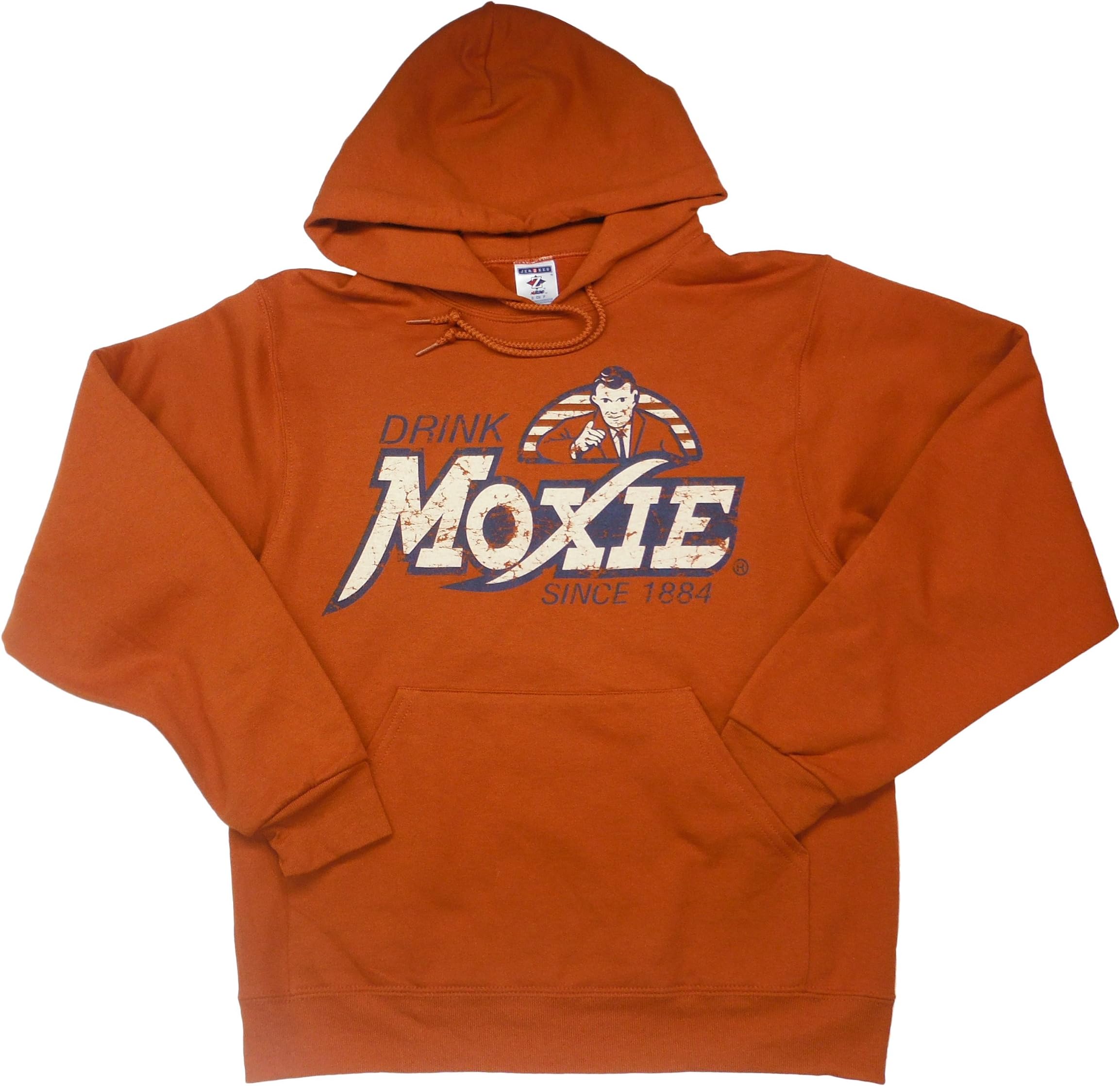 EastCoPr Mens Moxie Distinctively Different Cotton/ Fleece Pullover Hoodie X-Large Orange