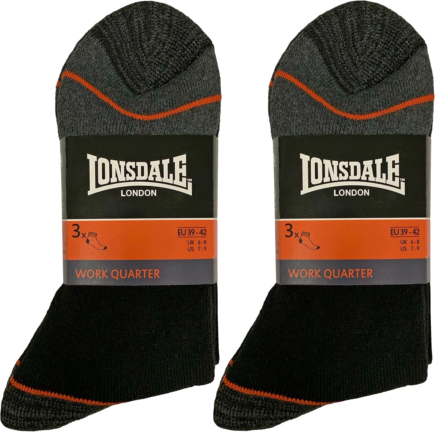 Amazon Fresh Calzini Da Lavoro Jimmy Cooper - 6/12 Paia, Plantare In Spugna, Nero/Grigio/Blu, Made In Italy Calzini Sicurezza