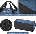 Sports Gym Bag with Shoes Compartment Trolley Sleeve and Wet Pocket Gym Duffel Bag Overnight Bag-Upgraded