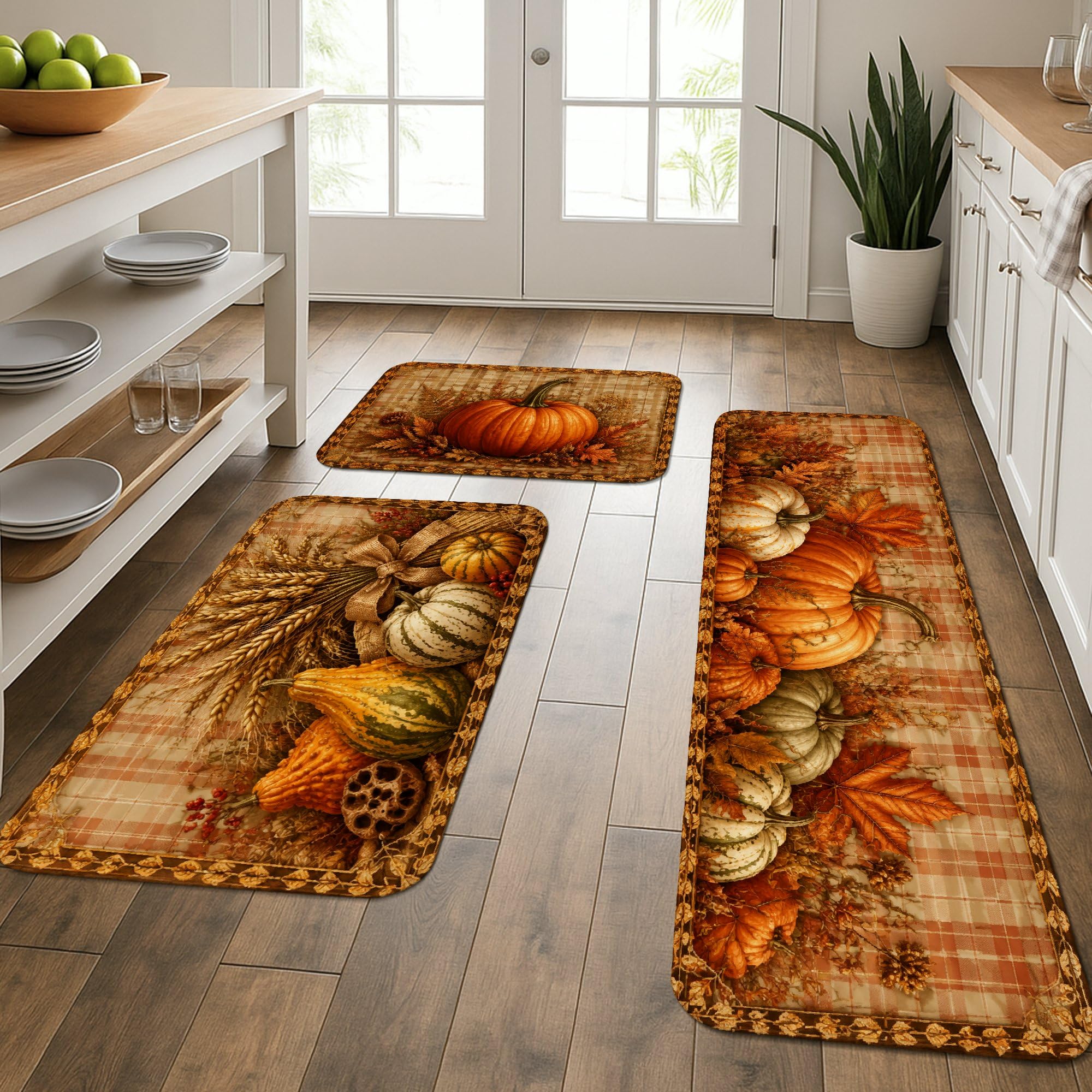 Tapis de cuisine décoratifs pour évier et buanderie style rustique