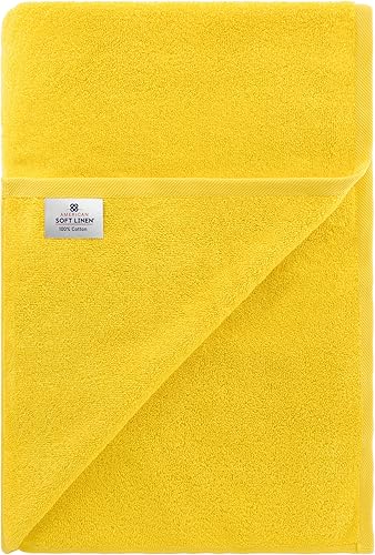 Miniatura 696 de American Soft Linen - Juego de 4 toallas de baño, 100% de algodón turco de 27 x 54 pulgadas, toallas de baño extragrandes, toallas para ducha