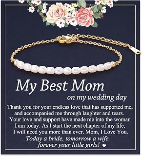 Artificial Pearl Bracelet for Women, Mom/Mother-in-Law/Nana/Aunt/Grandma, Birthday Christmas Mothers Day Wedding Day