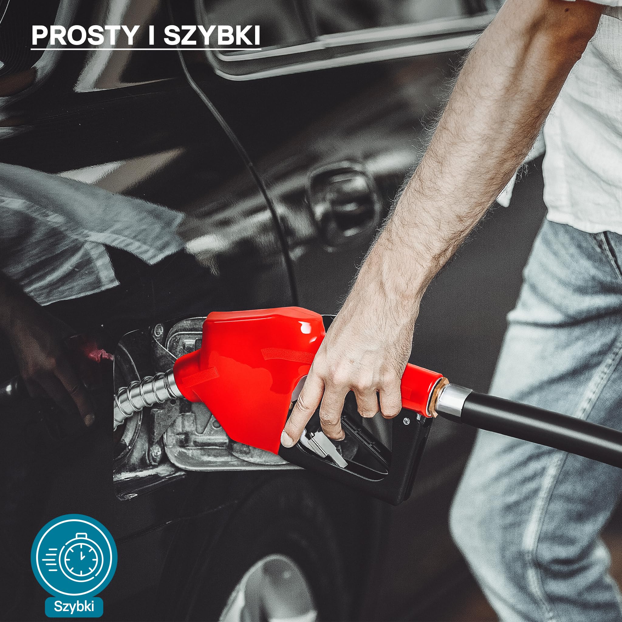 Wiltec Pompa do oleju napędowego i opałowego 550 W 20-60 l/min, samozasysająca 230 V zestaw z wężami i pistoletem