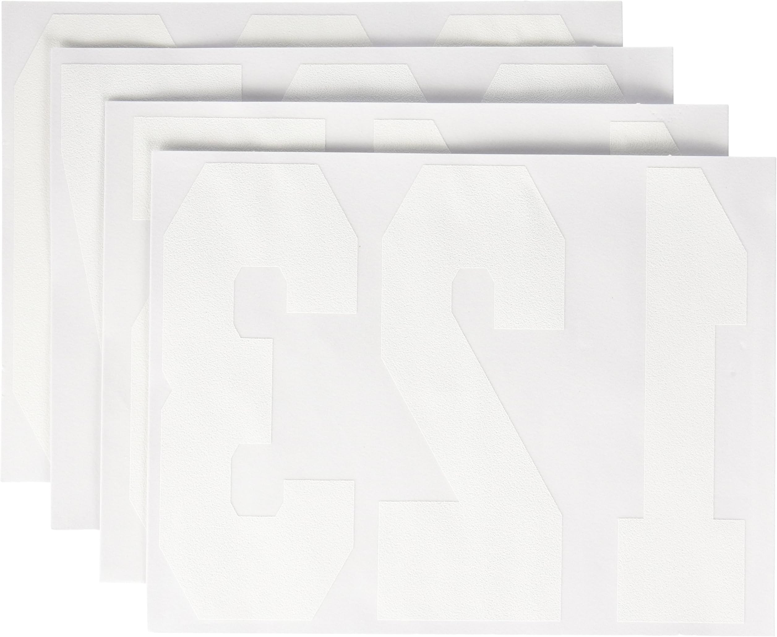 Dritz 8-Inch Soft Flock Numbers Athletic Iron-On, White