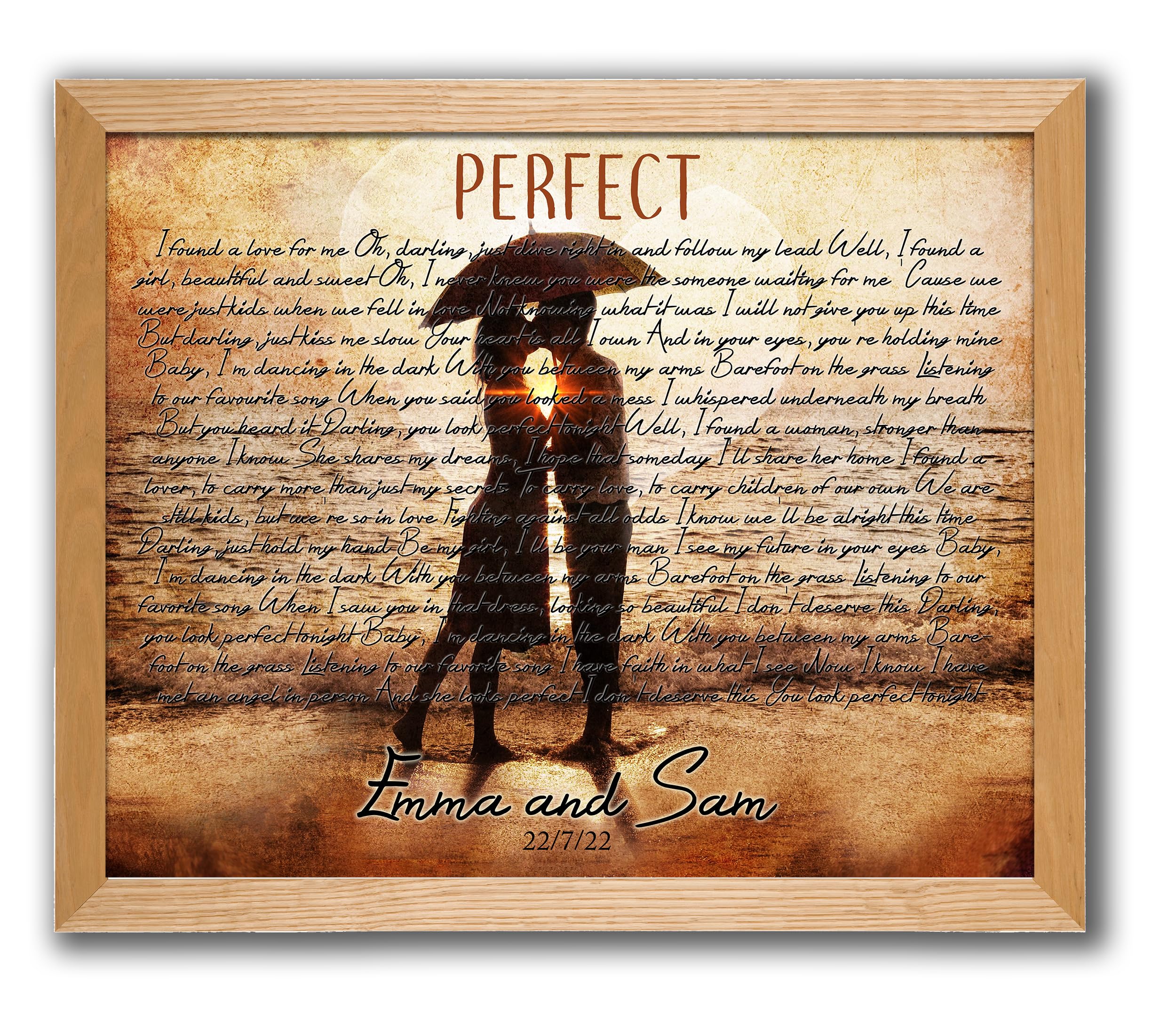 20" x 16" Picture Frame Solid Oak Wood with Clear Acrylic "Glass" and Mounting Hook. British Made Picture Frame, 20" x 16" Print, Art or Photo Frame.