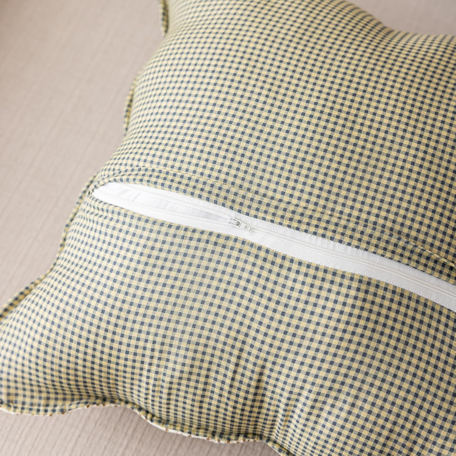 vctops Set of 2 Quilted 100% Cotton Boho Throw Pillow Covers 18" x 18" Farmhouse Country Floral Patchwork Decorative Cushion Cover, Patchwork Flower M - Image 6