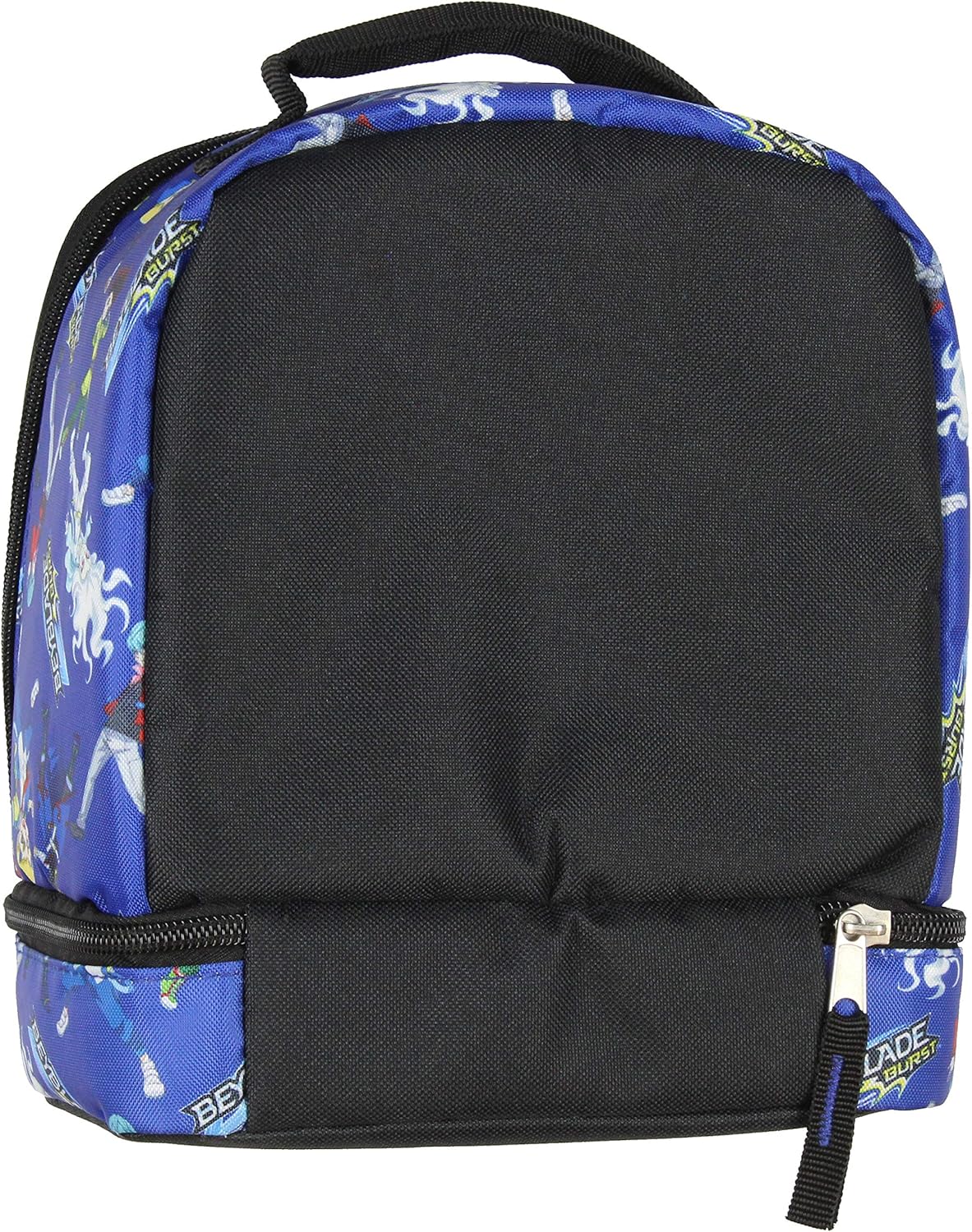 INTIMO Beyblade Burst Spinner Top Anime Characters Dual Compartment Insulated Lunch Box Bag Tote 10"
