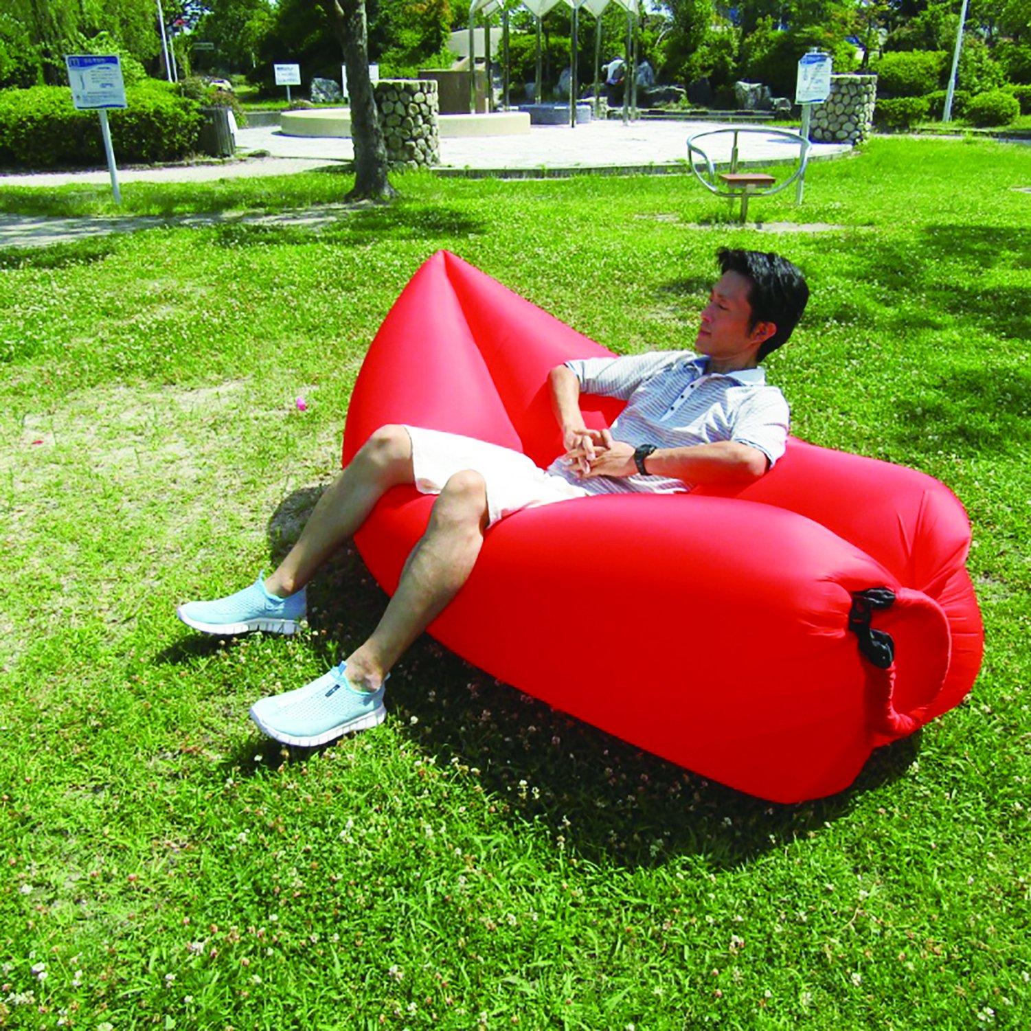 Amazon.co.jp: トレードワン たった30秒でどこでもエアソファー