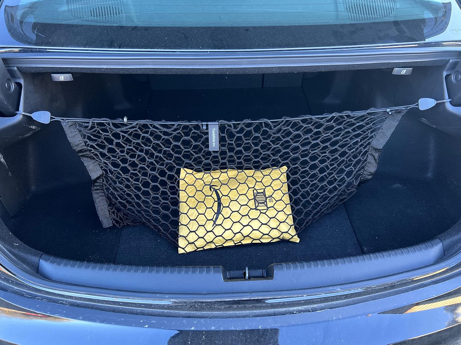 Envelope Style Automotive Elastic Trunk Mesh Cargo Net for Acura TLX 2021-2024 - Premium Trunk Organizer and Storage - Luggage Net for Sedan - Best Car Organizer for Acura TLX