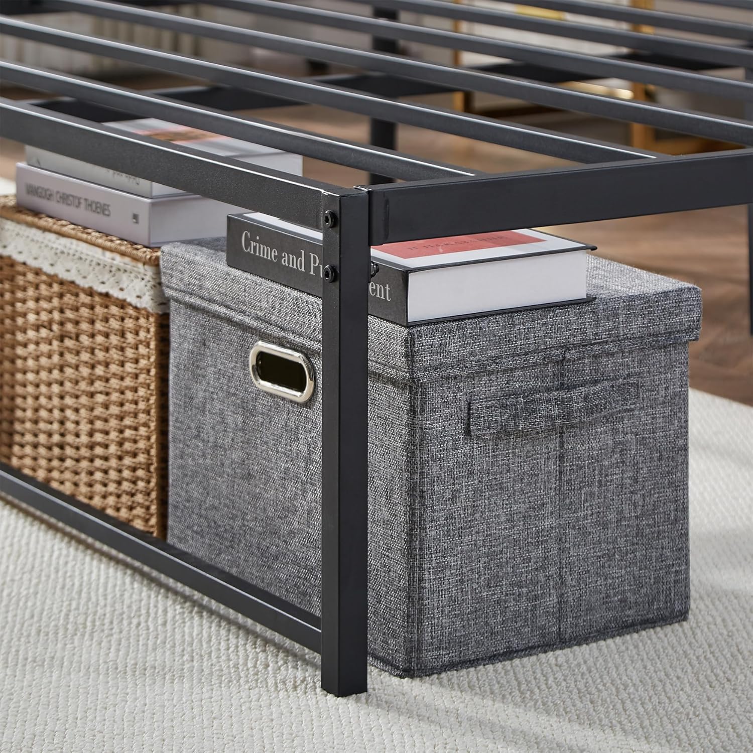 VECELO 14" Metal Platform Bed Frame/Mattress Foundation/No Box Spring Needed (Full Size)