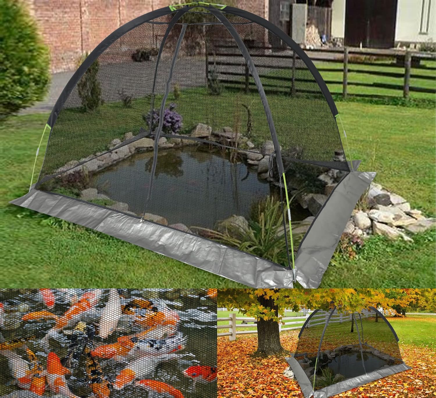 Plant Cover Crop Cage: Breathable Mesh Netting with Zipper Access UV-Proof 7x5x4.4FT for Vegetable Beds & Berry Bushes