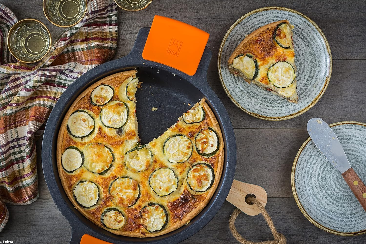 BRA Efficient A270640 Non-Stick Saucepan Without Lid Suitable for All Hobs and Induction Hobs 40 cm