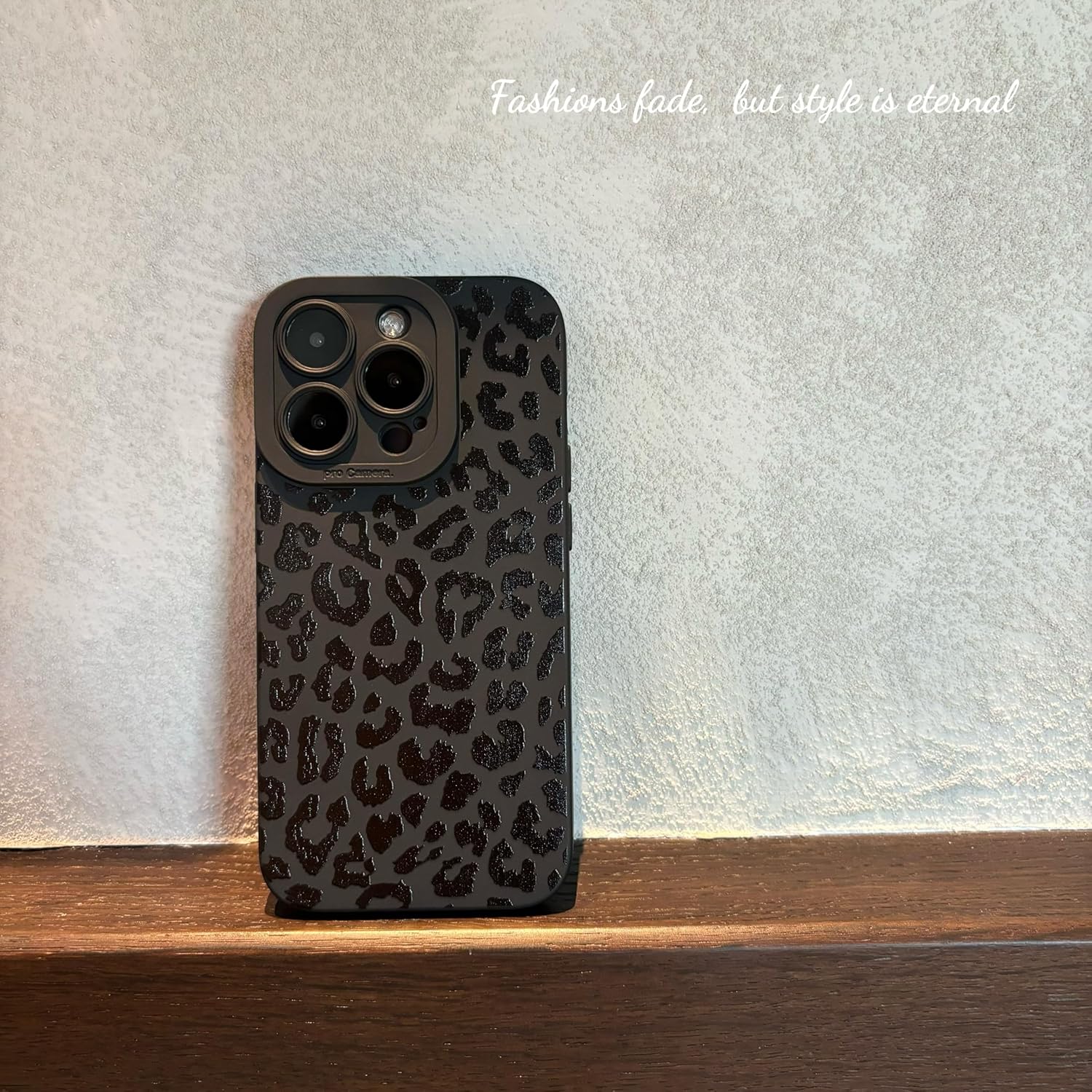 for iPhone 16 Pro Case 6.3 Inch 2024, Aesthetic Leopard Cheetah Print Phone Case for Women Girls Men, Slim Silicone Protective Phone Cover for iPhone 16 Pro, Black Leopard - Image 6