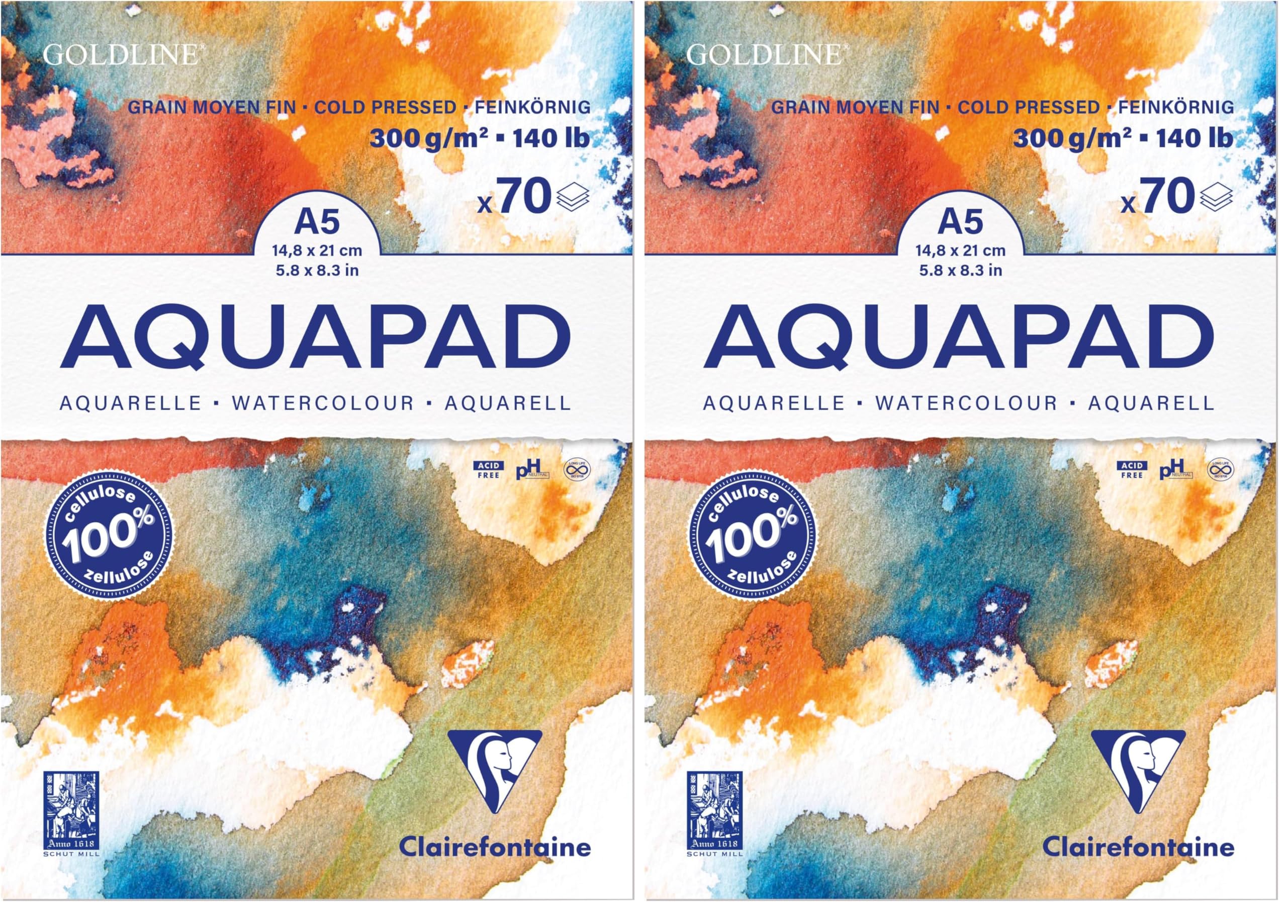 Bloc acuarela Clairefontaine Aquapad A5 para pintar paisajes en tus viajes de arte 7