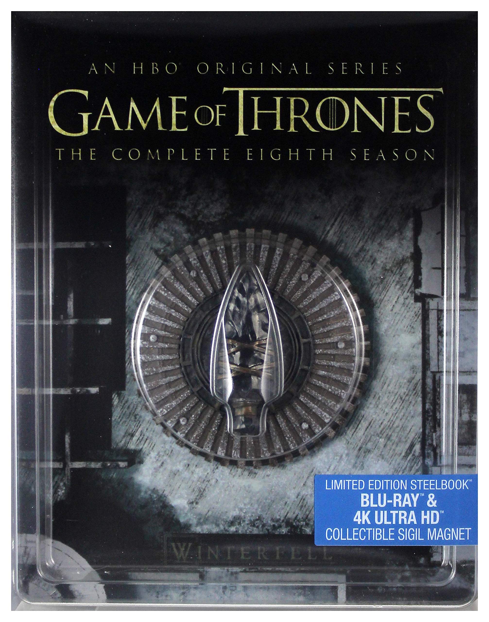 Juego de tronos Season 8 Steelbook 4K premium con audio en español para coleccionistas