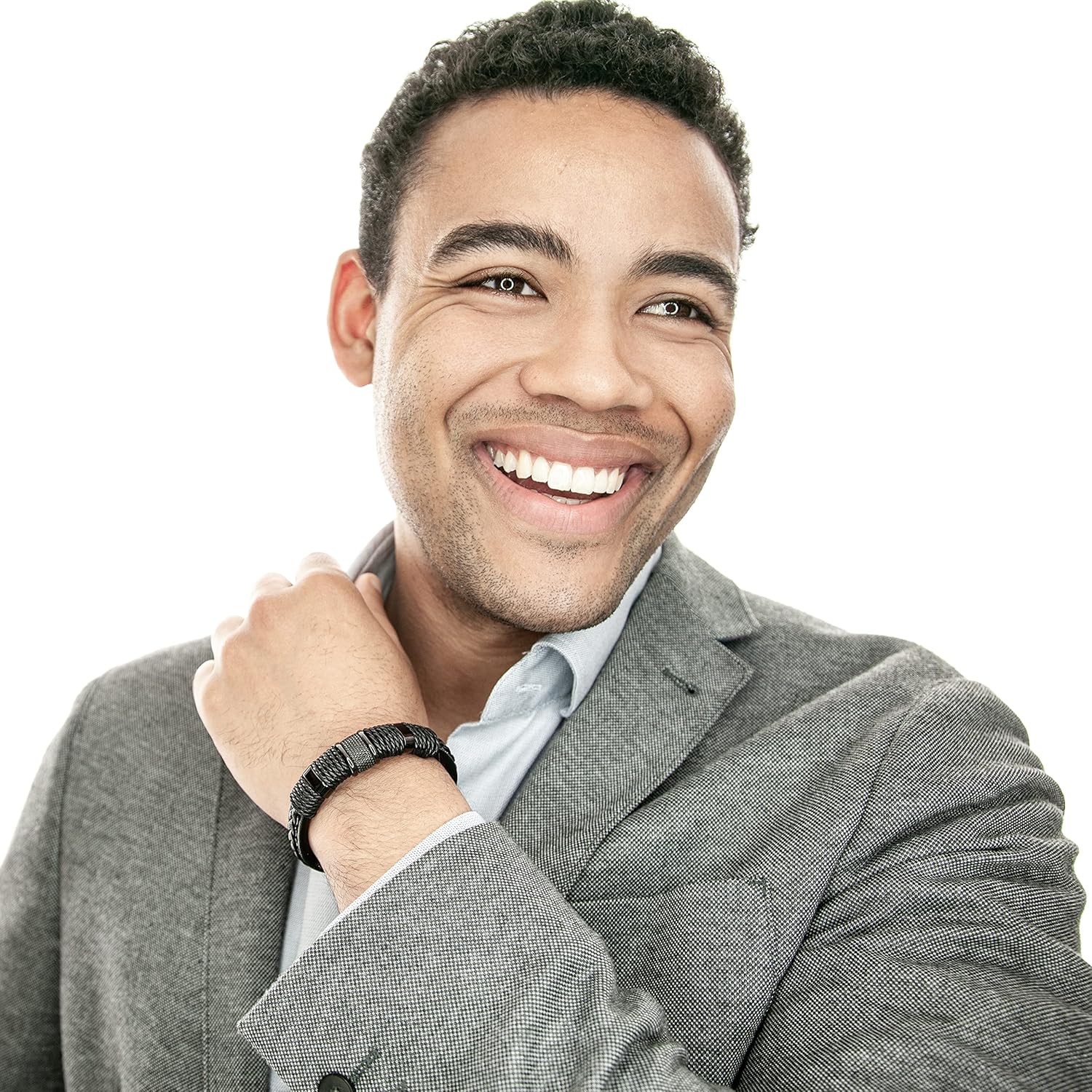 SERASAR Premium Leather Bracelet Men | Stainless Steel Magnetic Clasp | Three Colors | Jewelry Box Included - Image 4