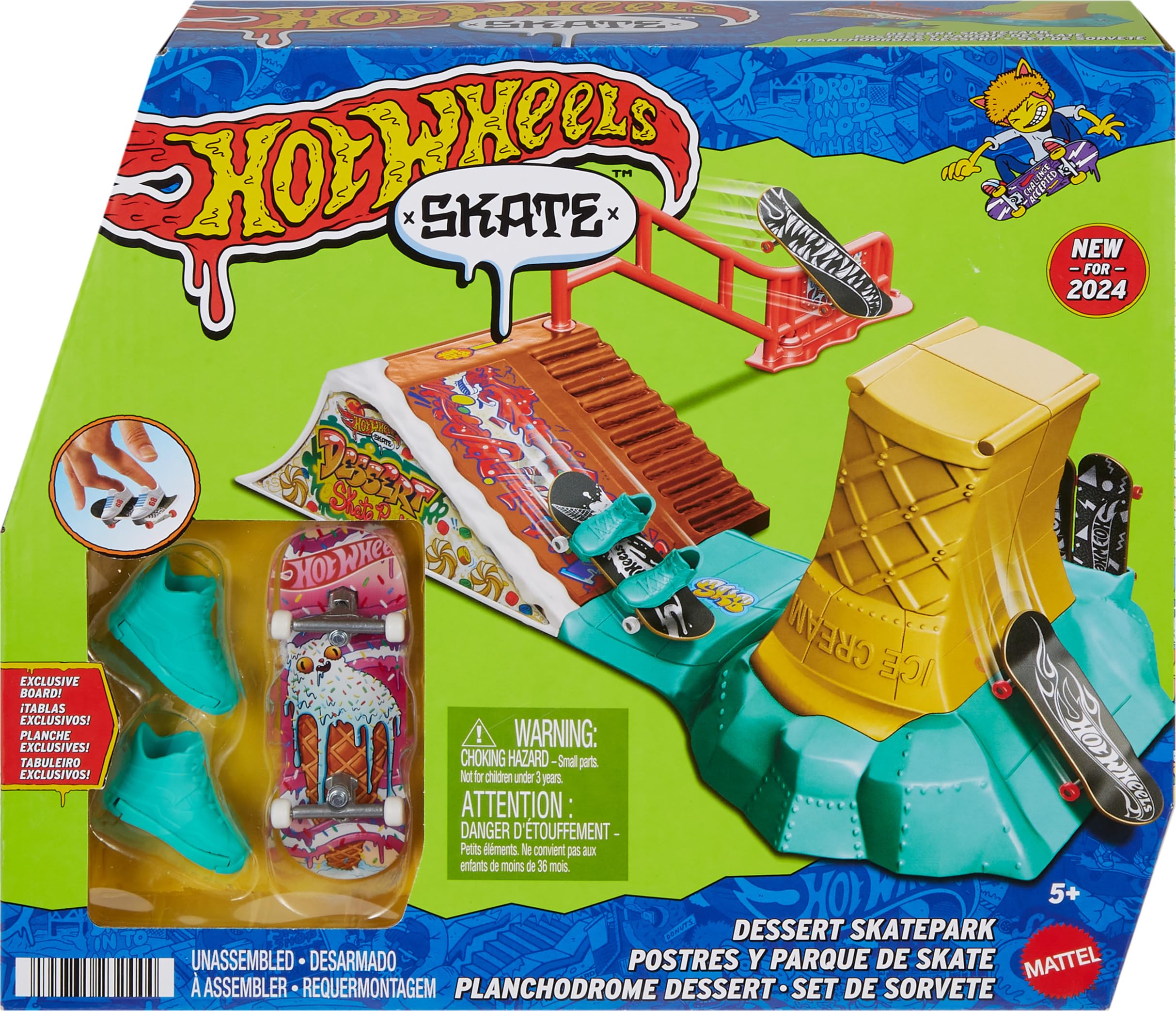 Amazon.com: Hot Wheels Skate Fingerboard Playset with 1 Exclusive
