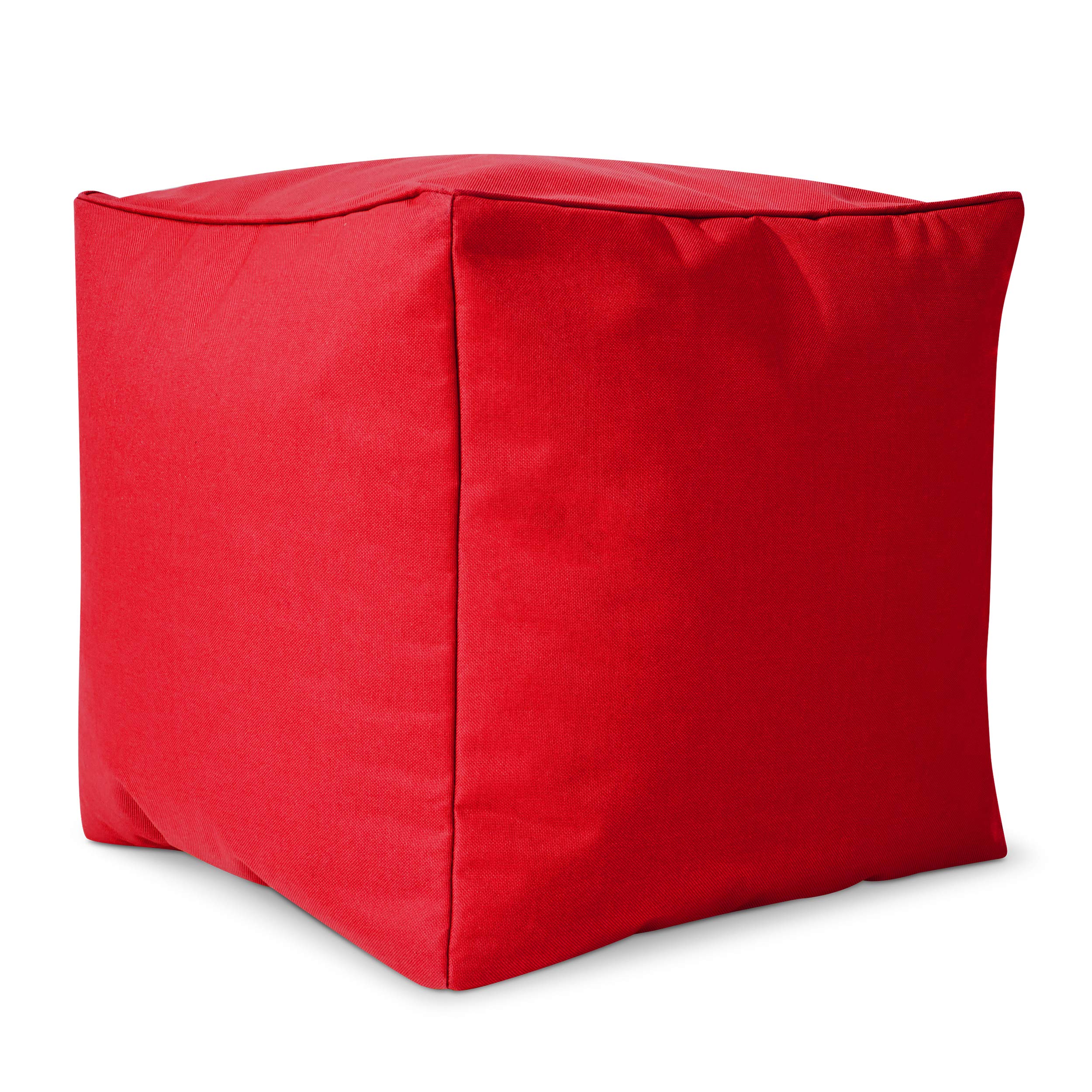 Green Bean Pouf Sacco Cozy Sgabello Quadrato - Già Riempito - Robusto