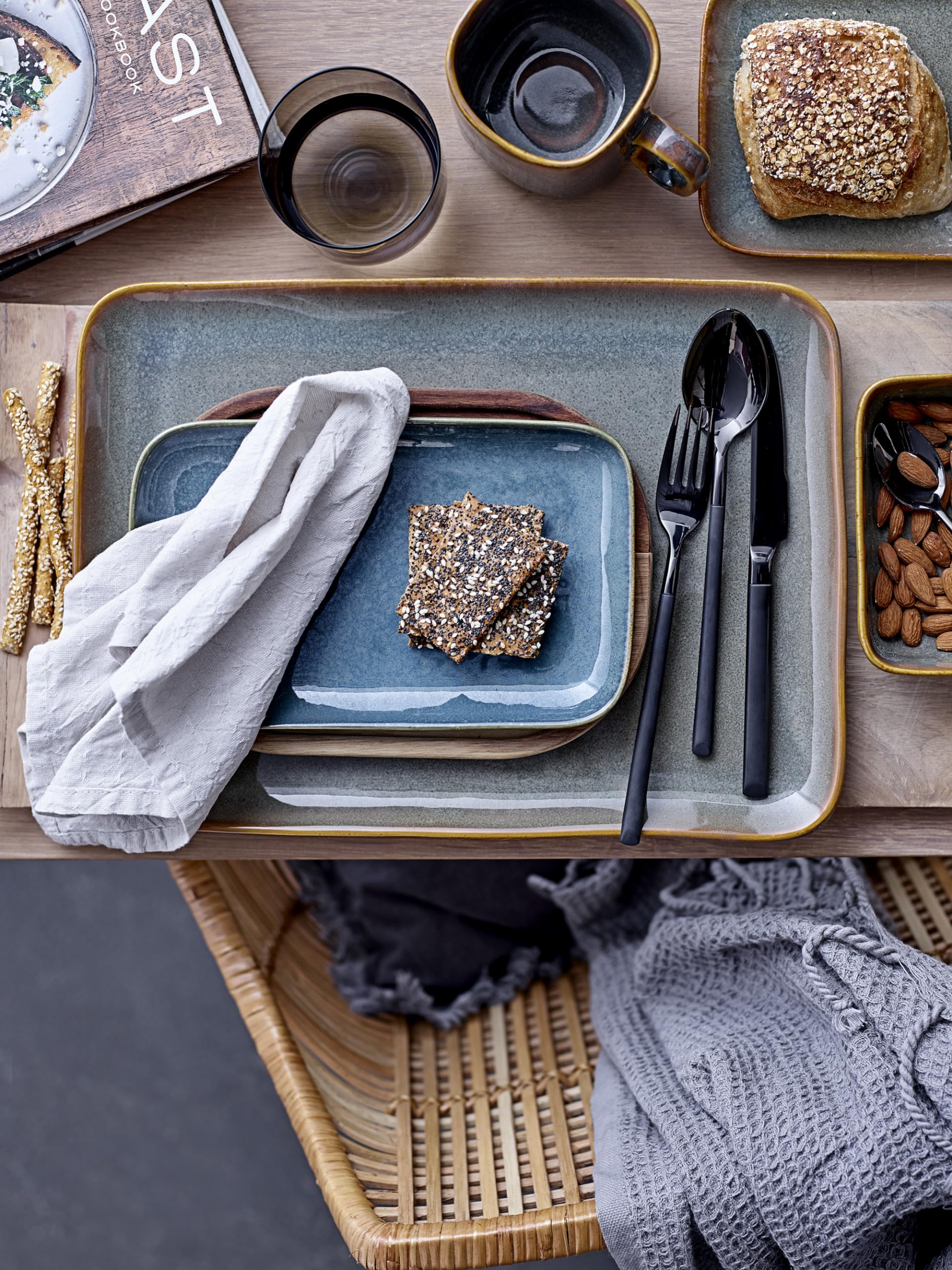 Bloomingville NORDIC Set Di 2 Tazze In Ceramica Aime - 9x10x9 Cm - Lavabili In Lavastoviglie - Ideali Per Caffè E Tè