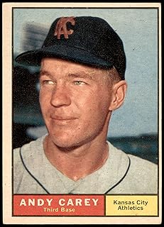 1961 Topps # 518 Andy Carey Kansas City Athletics (Baseball Card) VG/EX Athletics