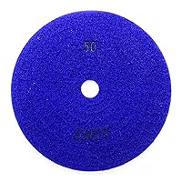 Vista 55 de Almohadillas de pulido de piedra seca/hormigón de alto rendimiento de 5 ", altura de segmento de 0.059 in, estilo de panal, grano 3000