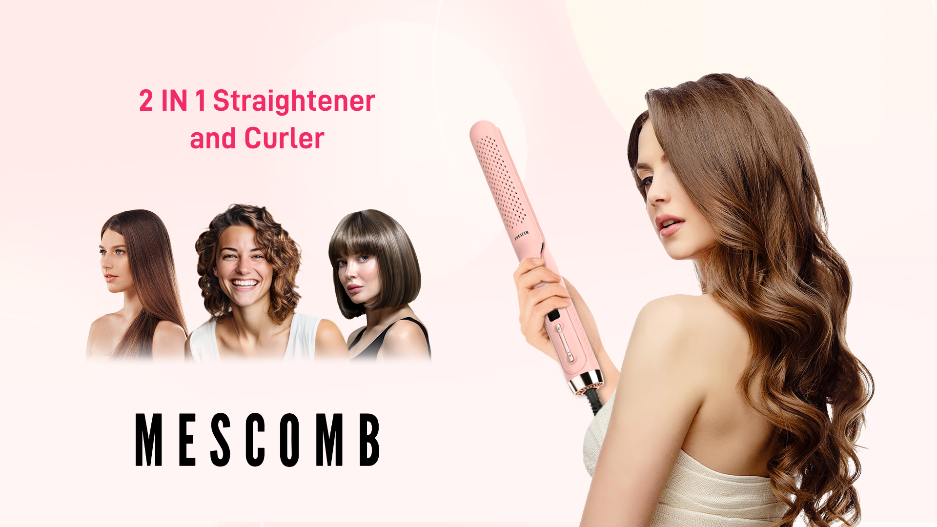 Amazon.com: MESCOMB 360° Airflow Styler – 1 Inch 2-in-1 Hair