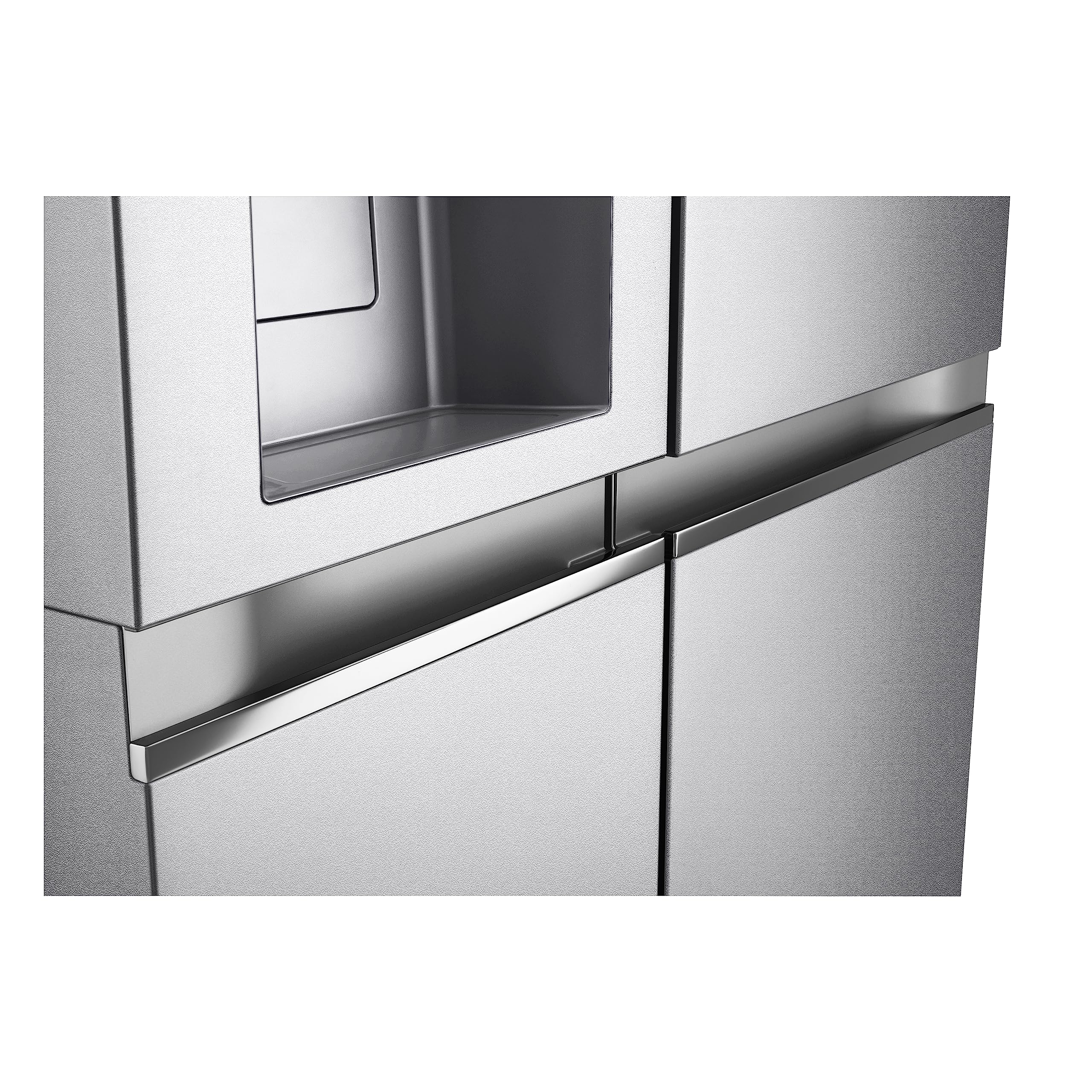 LG GSLV91MBAD Frigorifero Americano Side-by-Side, Classe D, Frigorifero No Frost, 635L, Wi-Fi, Door & Linear Cooling, Fresh Balancer, Dispenser senza allaccio, Igienizzazione UVnano, Acciaio