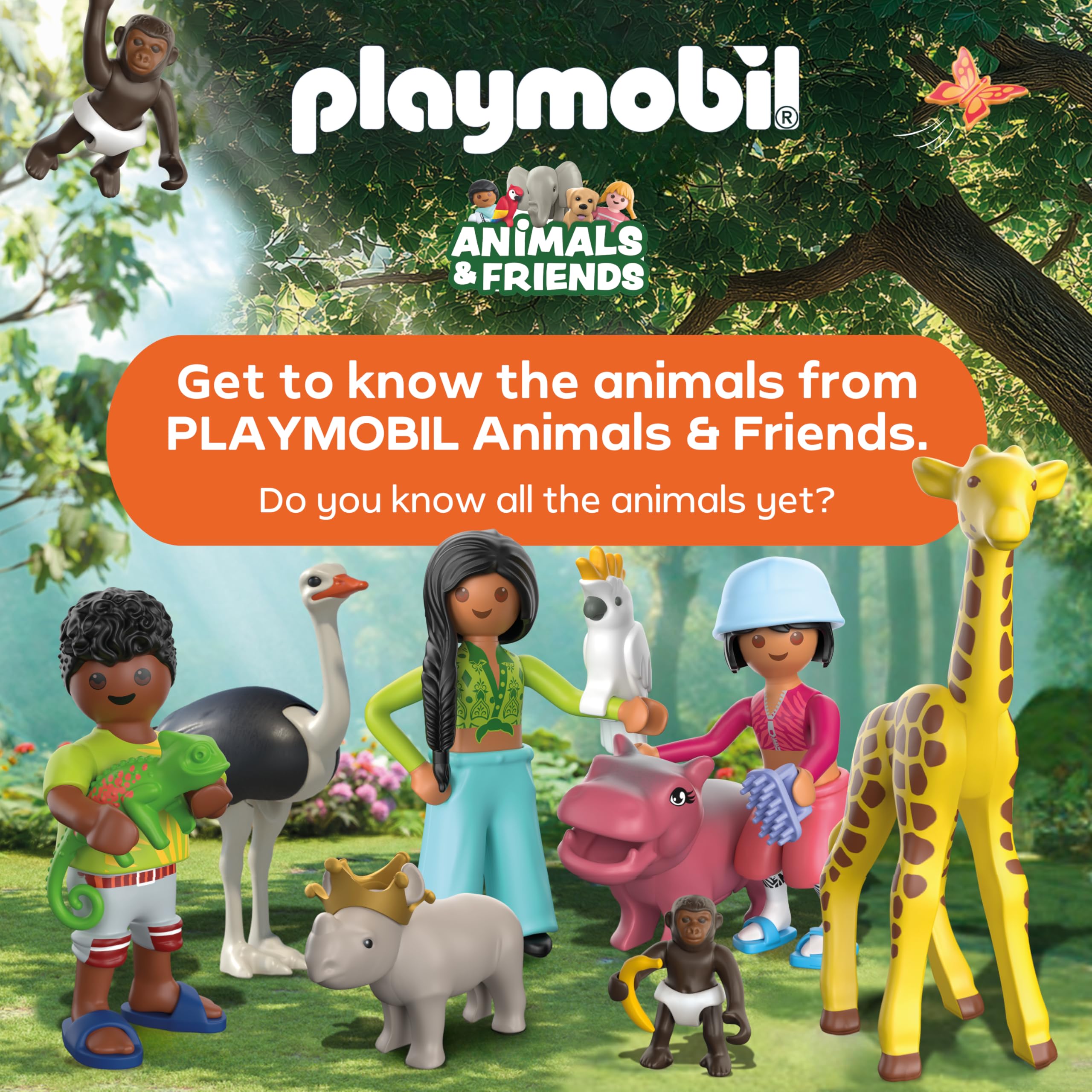 PLAYMOBIL Animals & Friends, Funny Birthday Party, Toy from 4