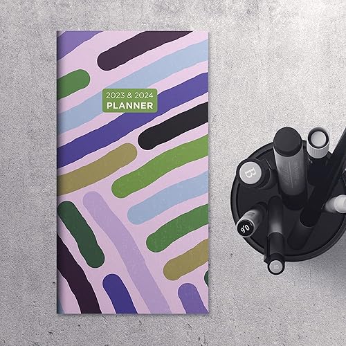 Miniatura 7 de TF PUBLISHING Lilac Lines - Agenda mensual pequeña de bolsillo 2023-2024  Calendario de bolsillo 2023-2024 para bolso  Agenda diaria 2023 - 2024