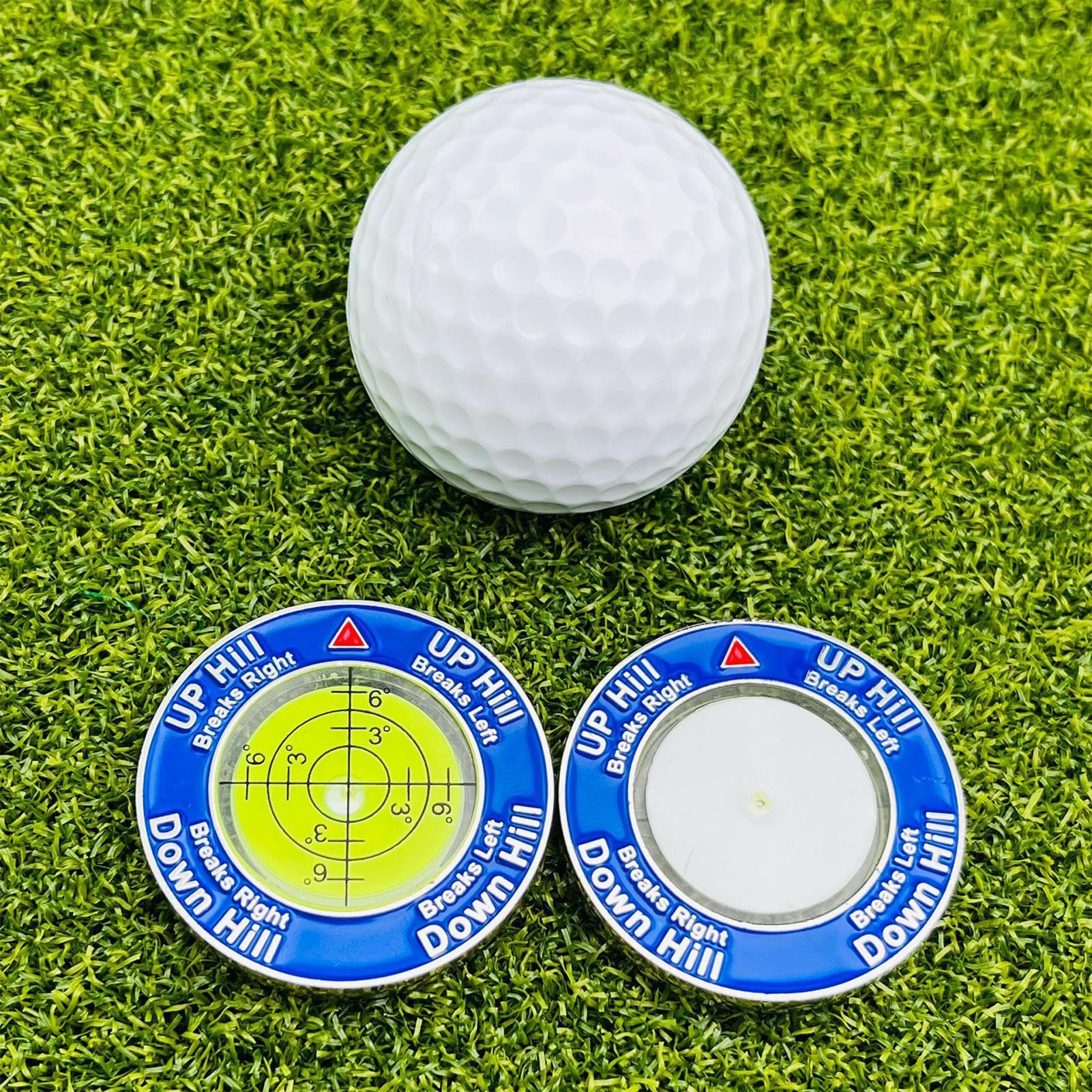 Genérico 2X Golf Putt Green Reader, Horizontal Bubble Level Tool, Golf Putting Alignment Aid, Portable Training Accessory for Reading Green Slopes, Ideal forAll Skill Levels