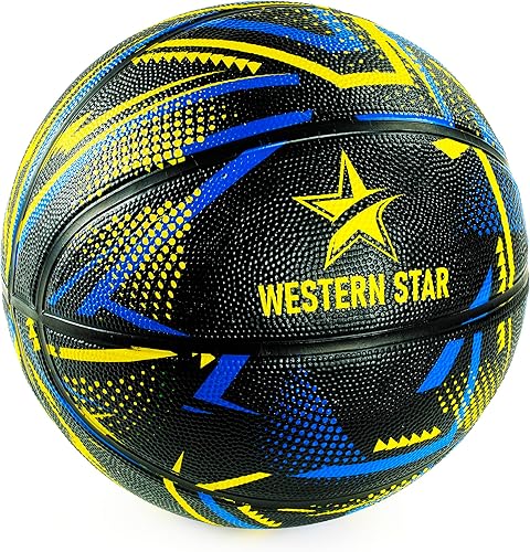 Miniatura 1 de Western Star Baloncesto oficial tamaño y peso tamaño 7 29.5 pulgadas  5 colores populares del equipo  Control y respuesta  Baloncesto al aire libre