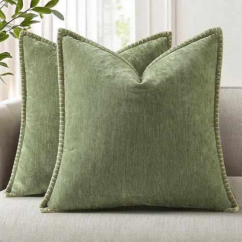 Miniatura 23 de decorUhome Juego de 2 fundas de almohada de felpilla suave de otoño de 18 x 18 pulgadas, fundas de almohada decorativas de terciopelo neutro