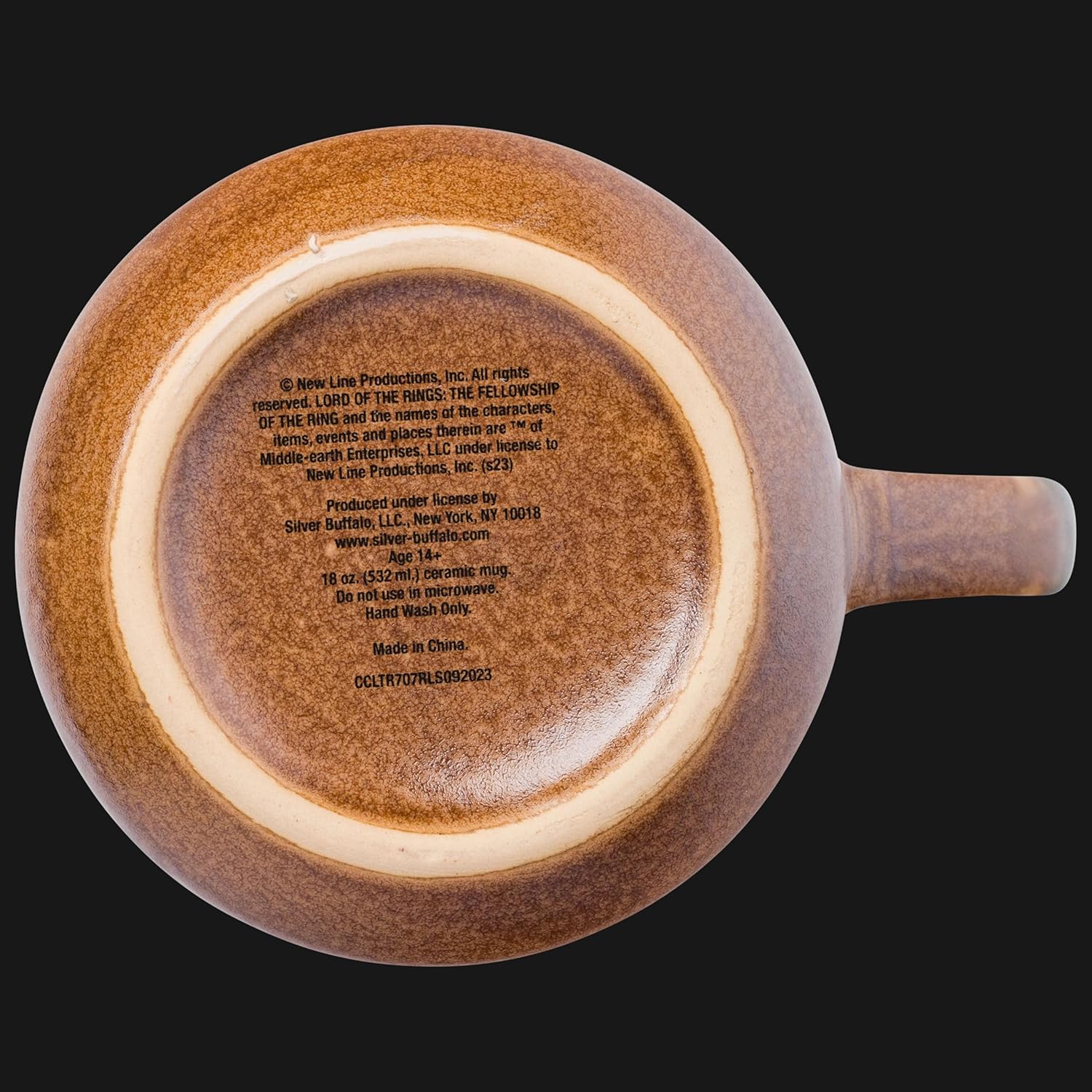 Silver Buffalo Lord of The Rings Elven Text High Gloss Reactive Glaze Tapered Pottery Mug,18 Ounces - Image 7