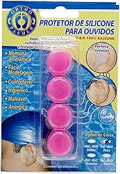 Protetor de Ouvido de Silicone, Ortho Pauher, Rosa