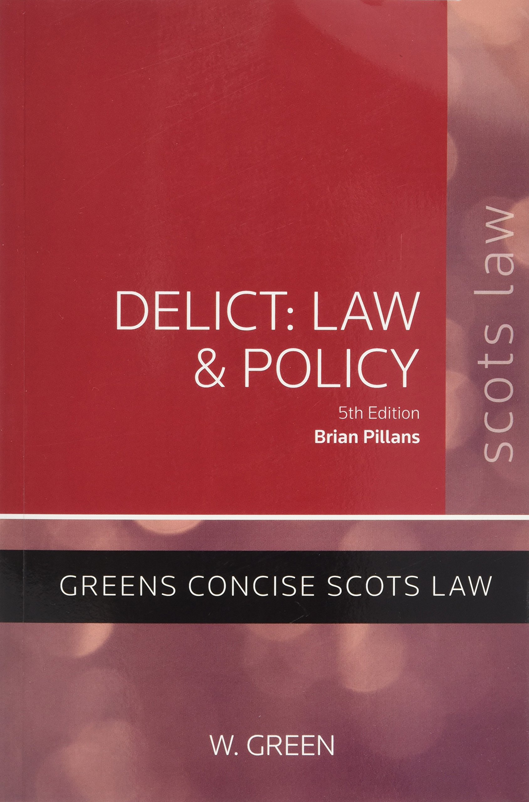 Delict: Law and Policy (Greens Concise Law Text)