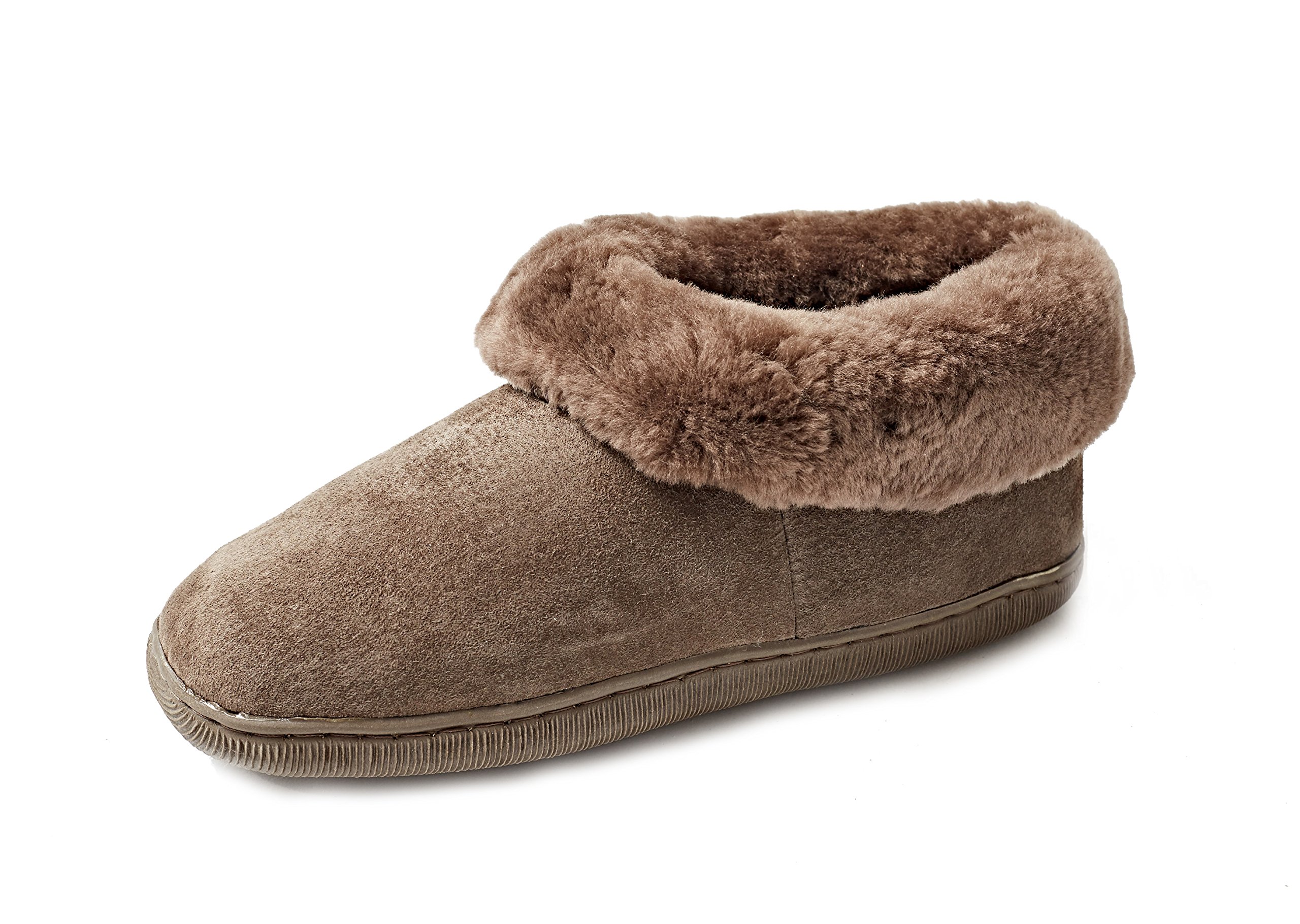 Reissner Lammfelle Zapatillas de casa de Piel de Oveja Creta