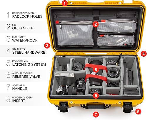 Miniatura 6 de Nanuk 935 - Maletín rígido impermeable con ruedas vacío