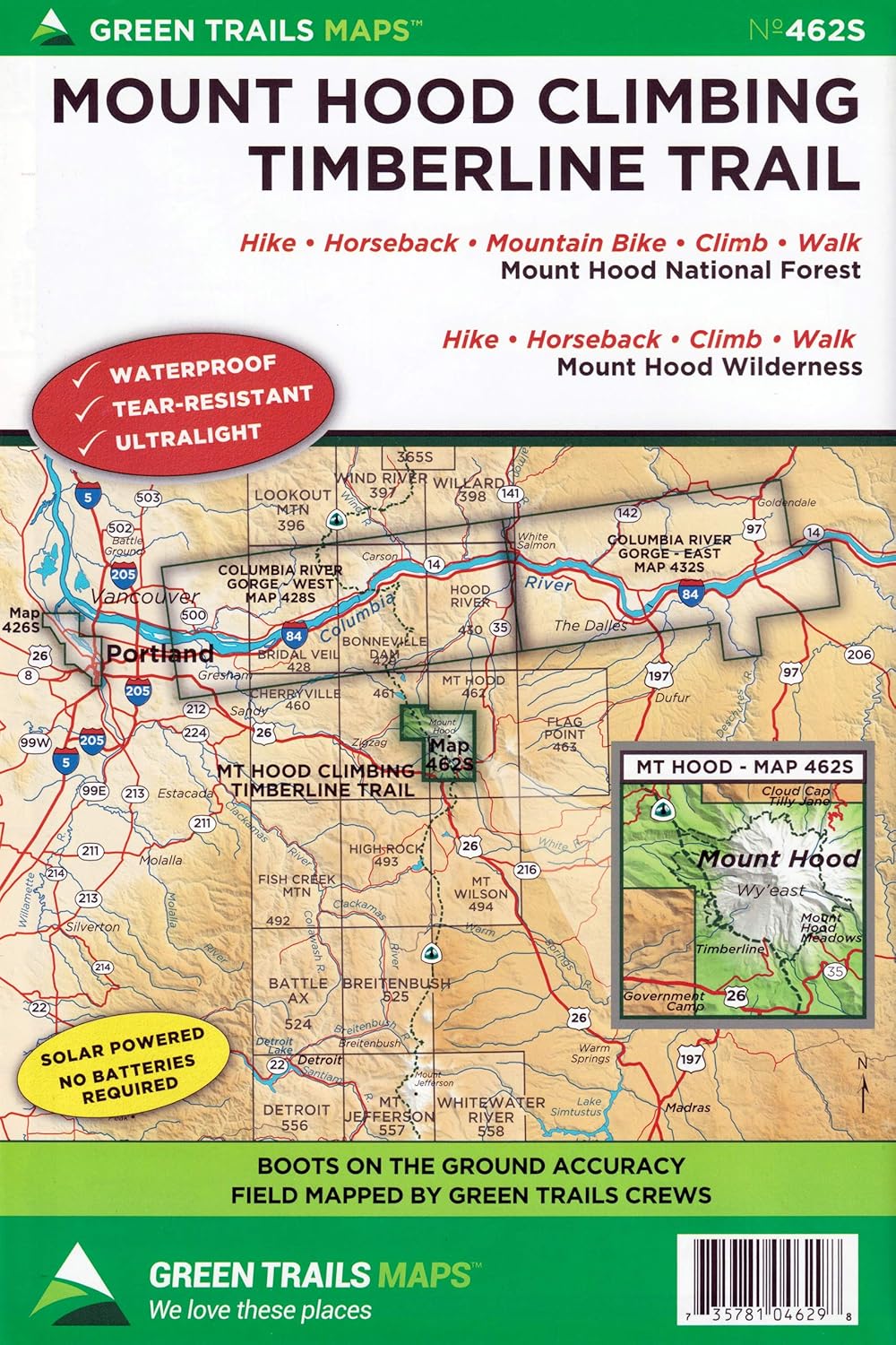 Mount Hood Climbing, OR No. 462SX (Green Trails Maps)