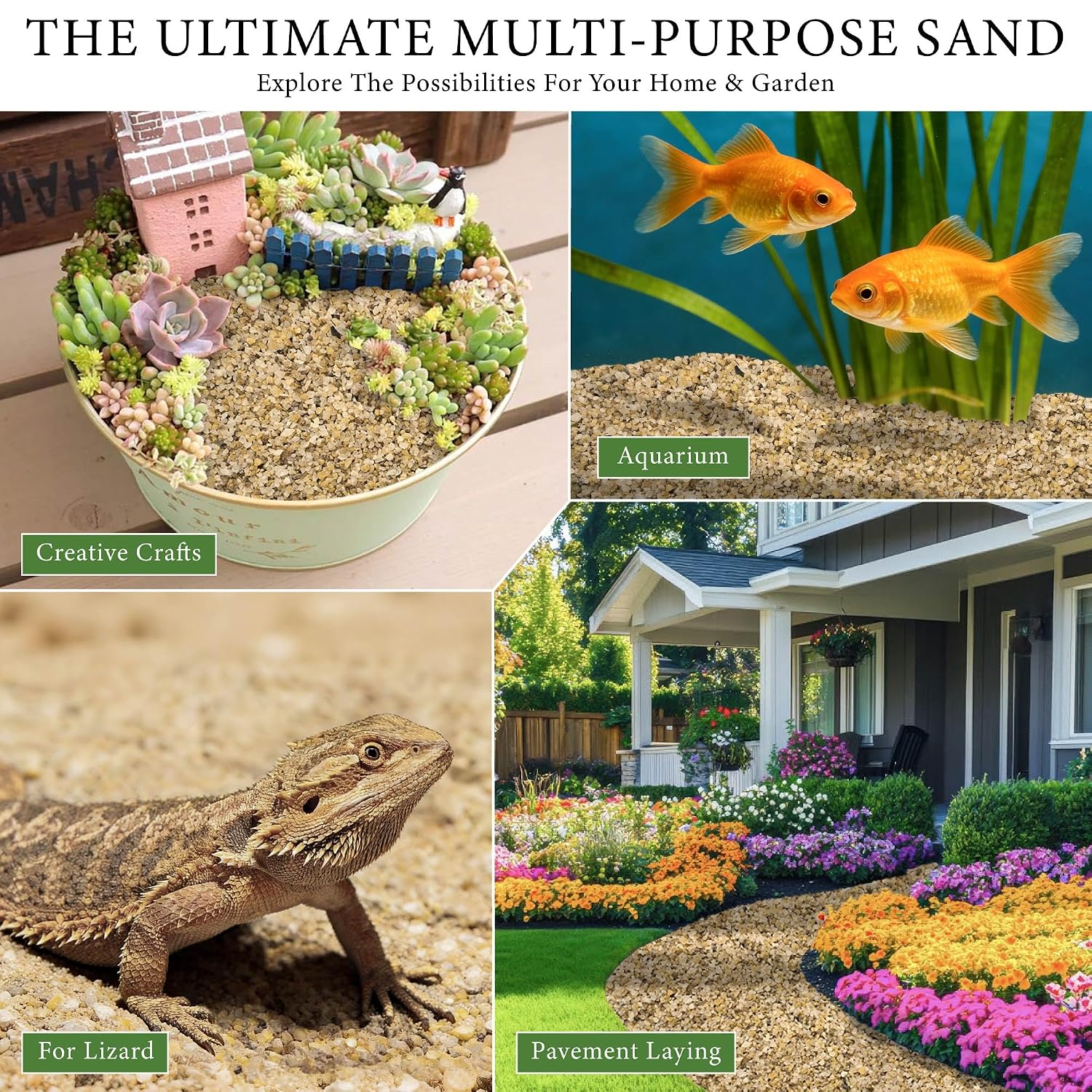 8LB 1-2mm Horticultural Sand for Succulents and Cactus Soil