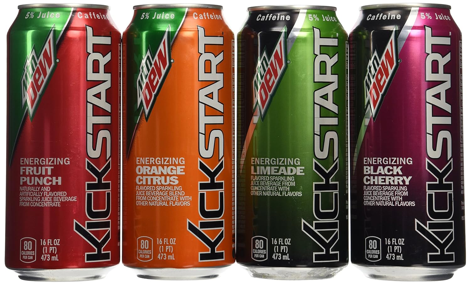 Mountain Dew Kickstart Flavor Assortment Pack 2 Orange, 2