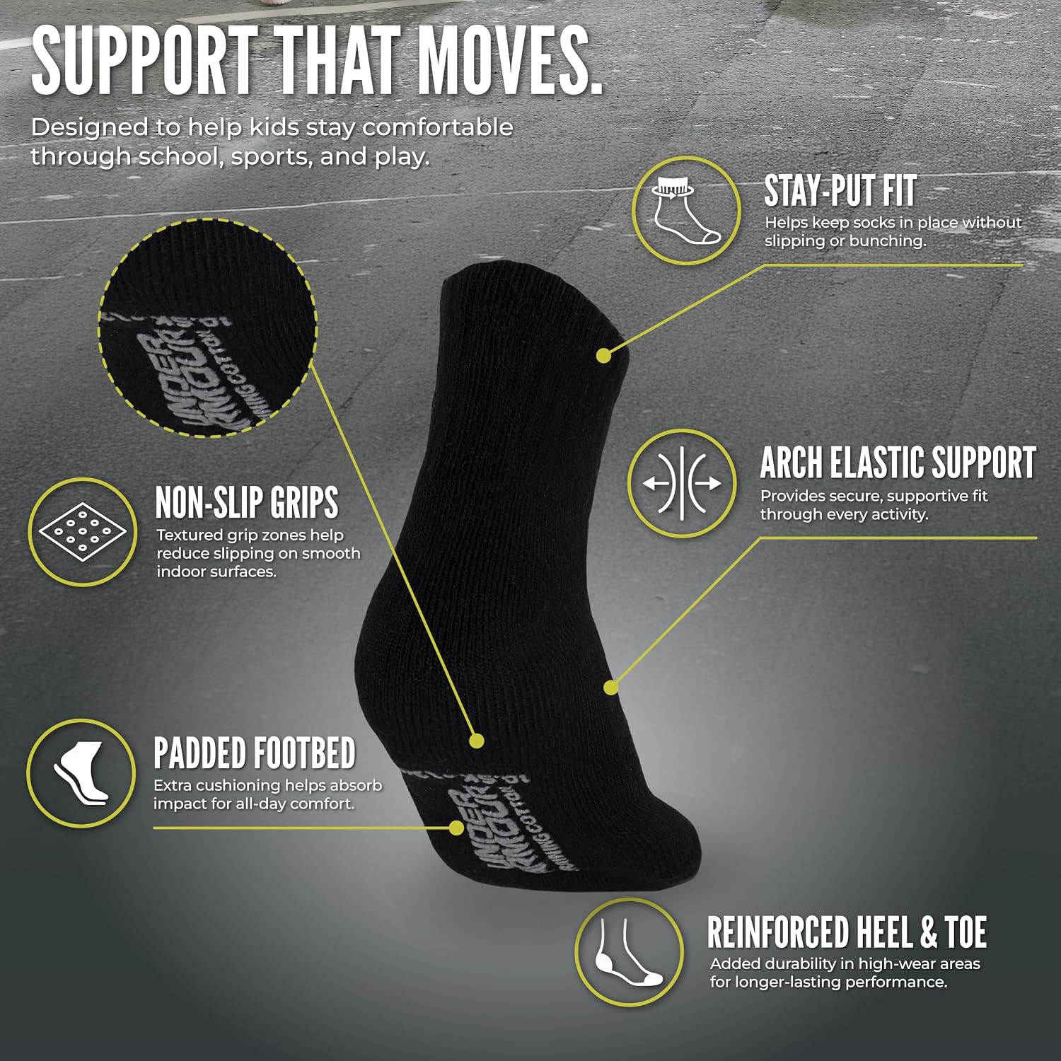  boys Multi Pack Quarter Sock thumbnail