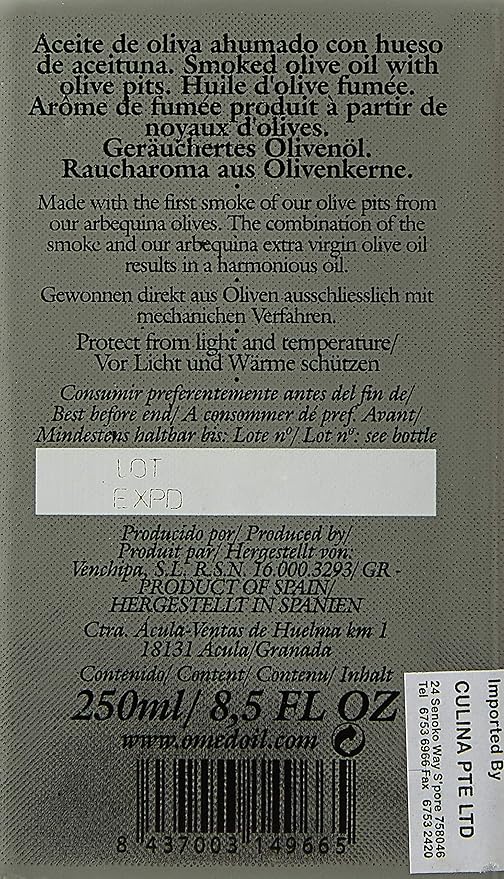 O-Med Aceite de Oliva Extra Virgen Arbequina 250 ml miniatura 4