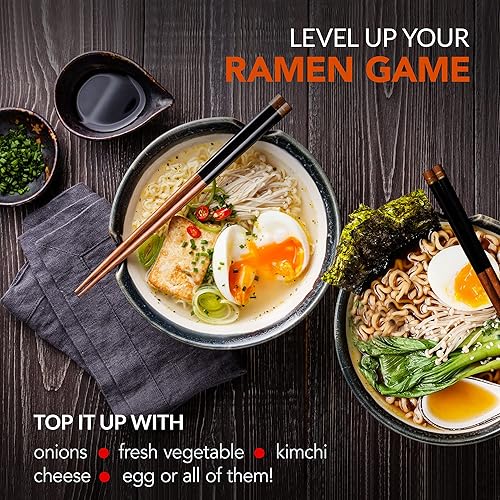 Miniatura 12 de Pulmuone - Fideos coreanos Ramyun no fritos, paquete de 4 fideos instantáneos coreanos sabor Jjamppong - Fácil de cocinar auténtico ramen coreano