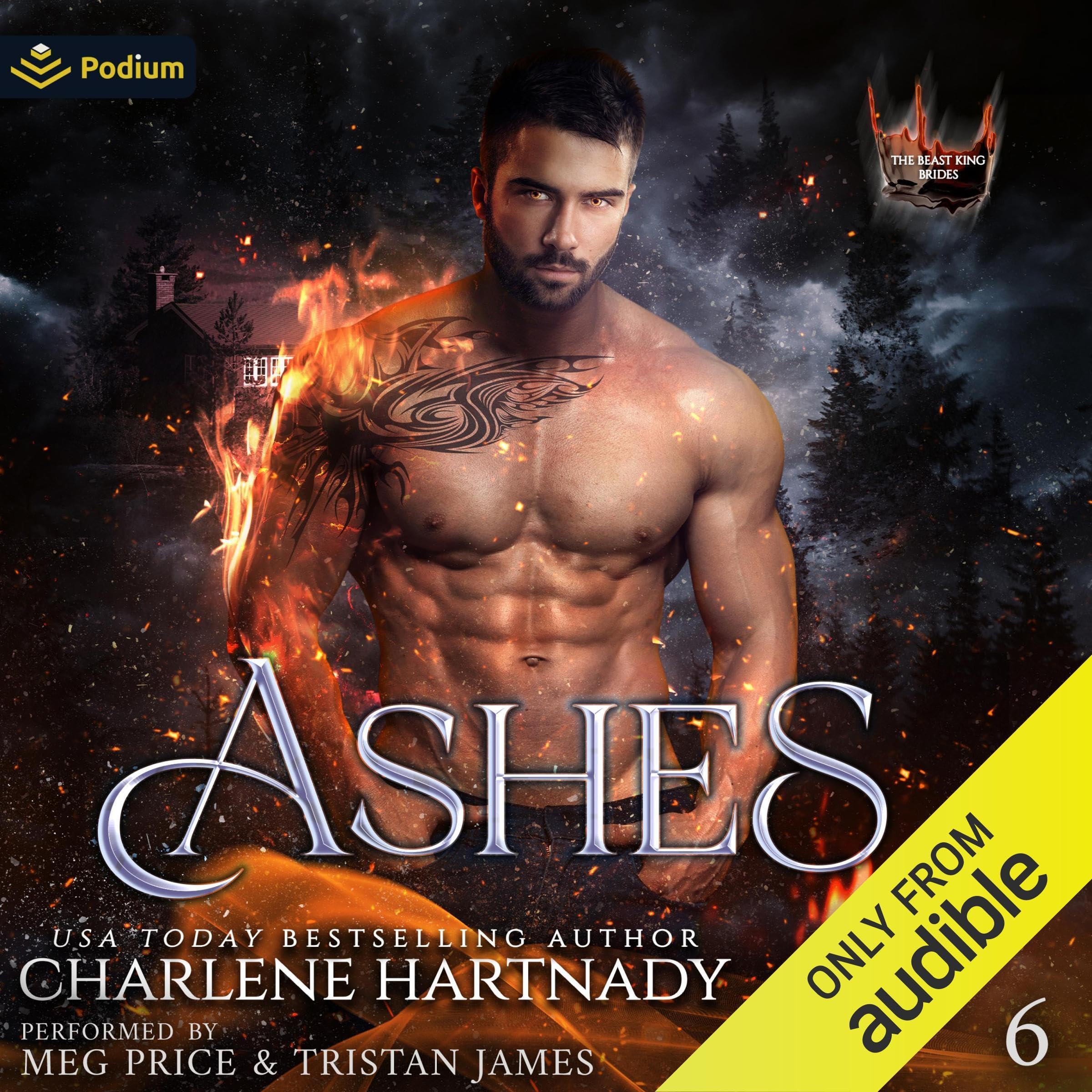 Cover art for Ashes: The Beast King Brides, Book 6