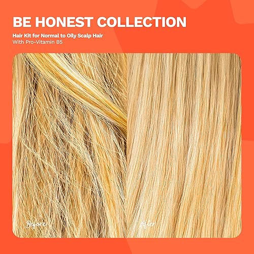 Miniatura 3 de Kit de cuidado del cabello para cabello graso con jengibre y biotina, rico en vitaminas y antioxidantes, champú de 16 onzas + acondicionador de 16