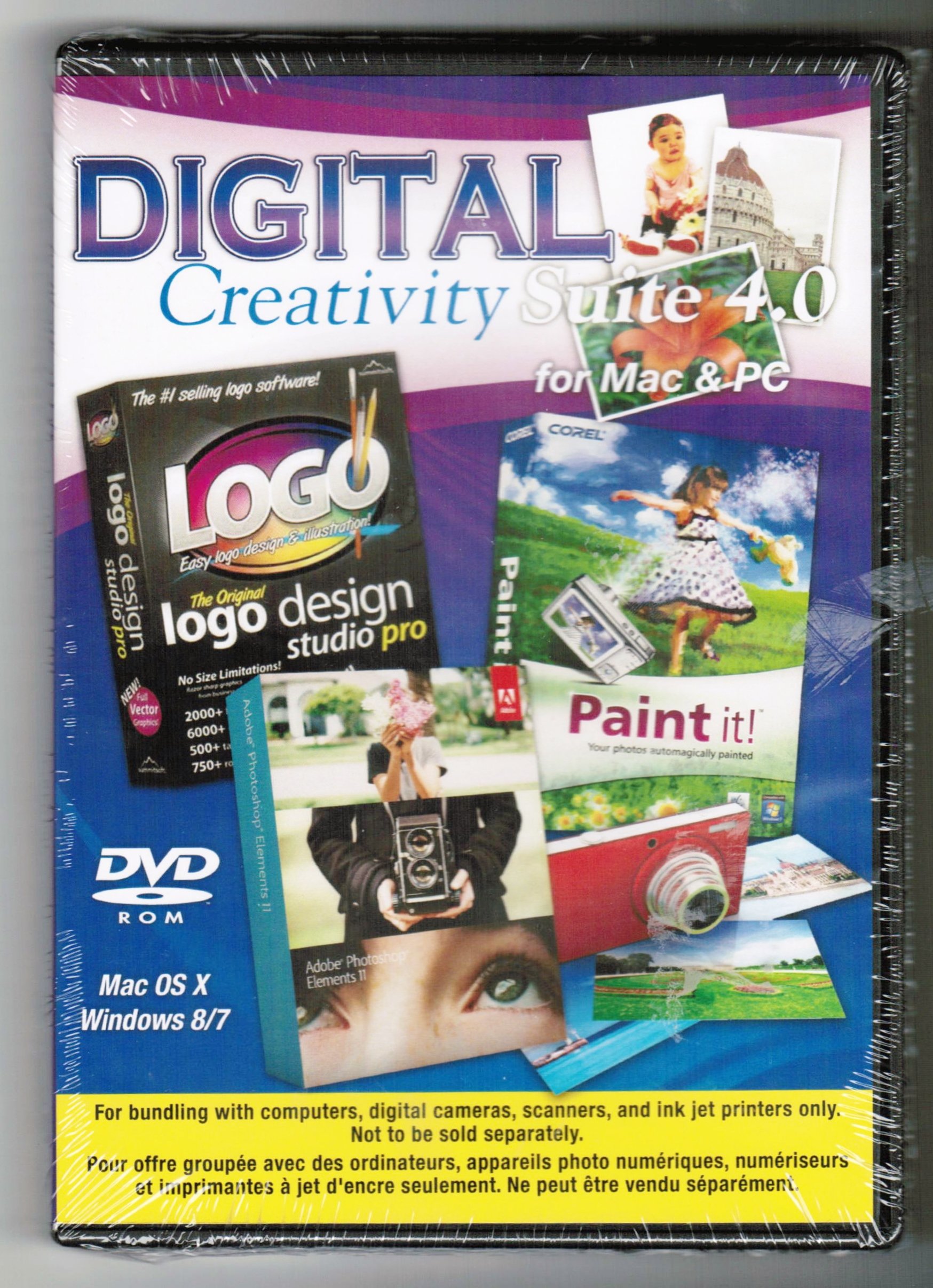 Digital Creativity Suite 4 w/ Photoshop Elem 11 & Paint-it